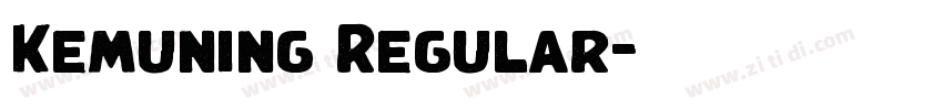 Kemuning Regular字体转换